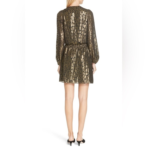 A.L.C. Silk metallic dress Size 4 - Picture 7 of 15